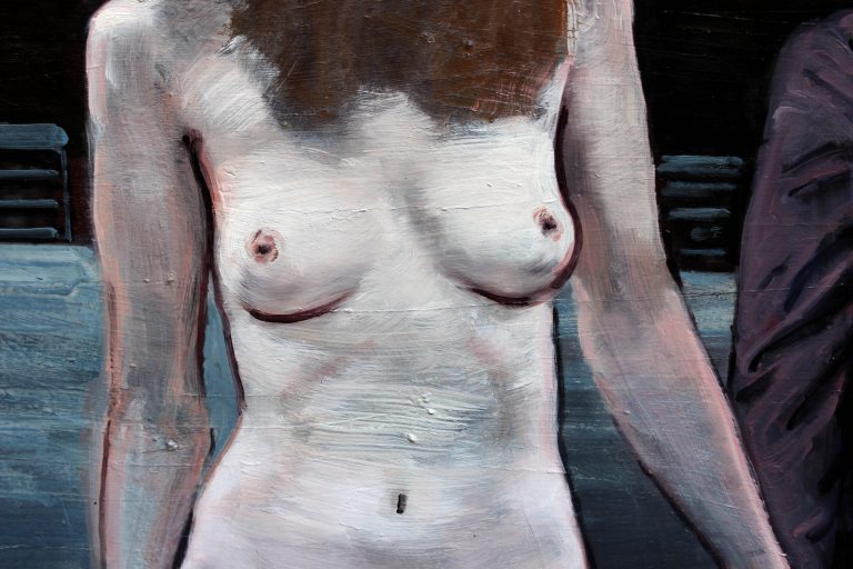 Détail — Agnès a absolument voulu prendre un bain de minuit.