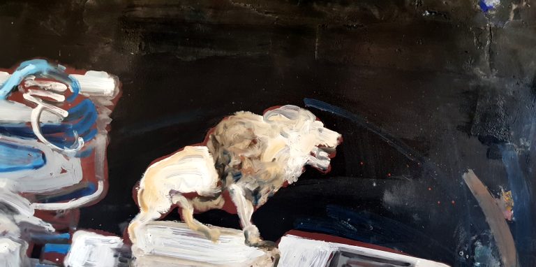 Détail — Après avoir mis aux encombrants ce qui restait de l&rsquo;ancienne propriétaire, ils se sont accordé une pause dans leur nouvelle maison.