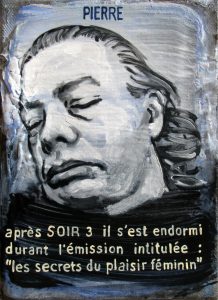 Après Soir 3, il s&rsquo;est endormi devant l&rsquo;émission intitulée : « les secrets du plaisir féminin » (autoportrait de Pierre LAMALATTIE)
