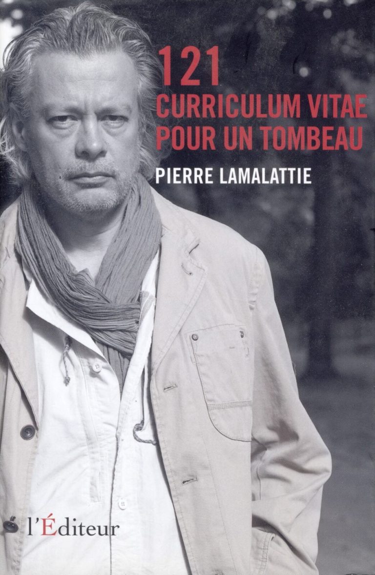 Couverture — 121 curriculum vitae pour un tombeau