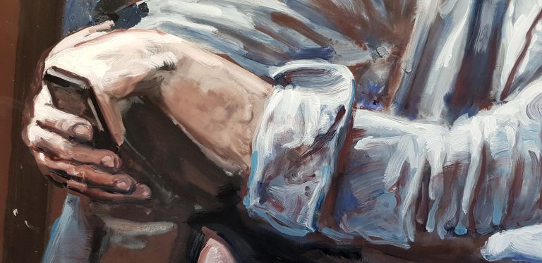 Détail — Parfois, elle songe au fait que son premier amour rédempteur avait déjà été un fiasco métaphysique.