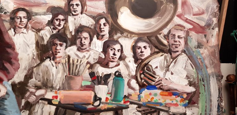 Détail — Parfois, j&rsquo;ai le blues et je me dis : « j&rsquo;aurais aimé être un artiste pompier ».
